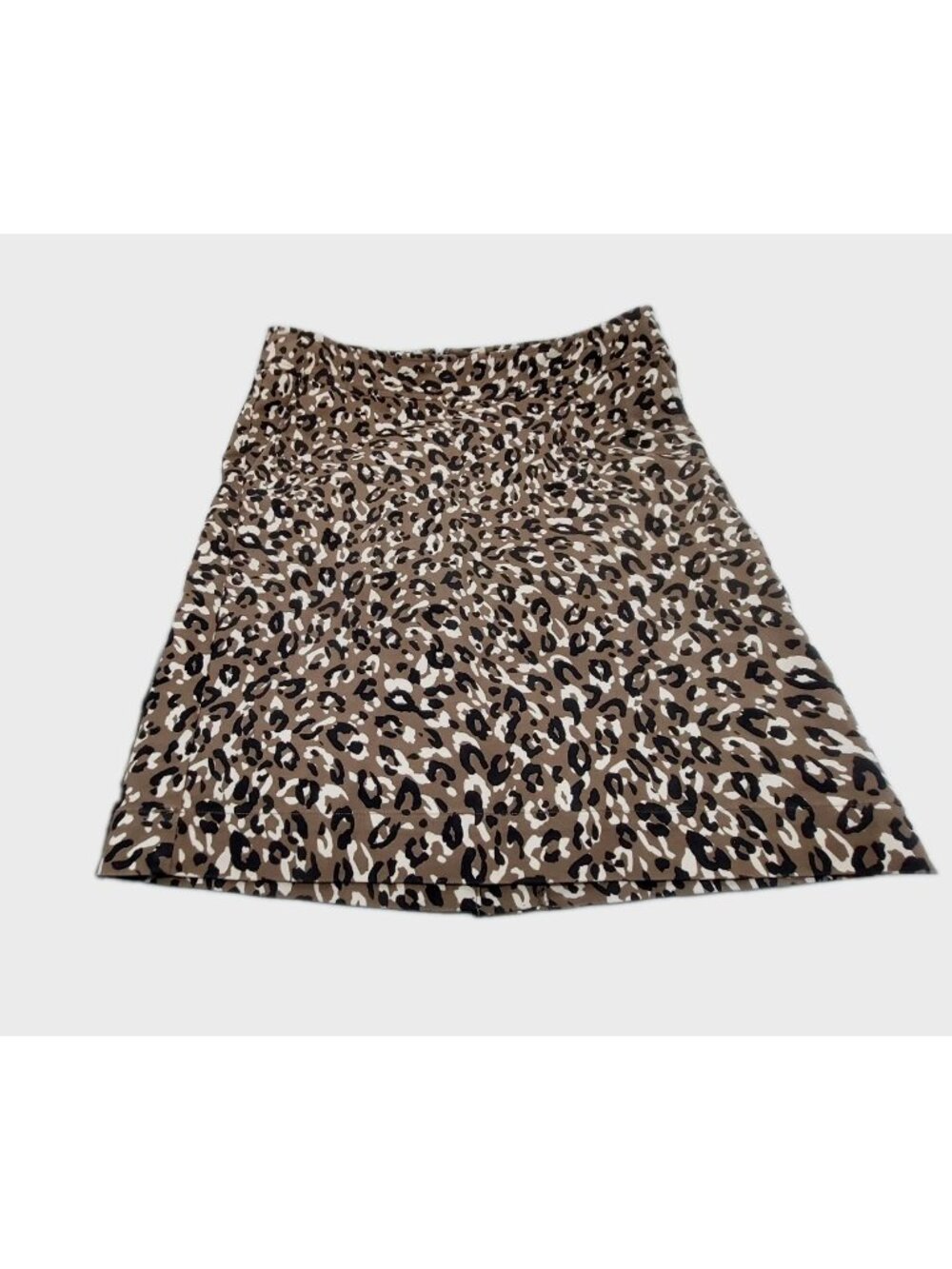 Merona Womens Skirt Size 10 Leopard Animal Print Pencil